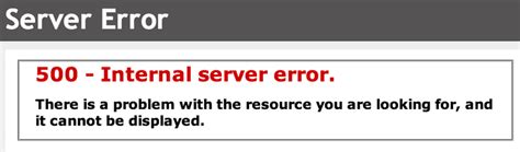 error code: 500|HTTP Error 500 – Internal Server Error Explained in .